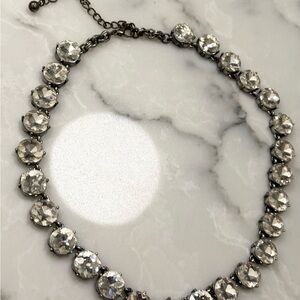 Elegant Silver Crystal Necklace